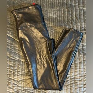 ❤️SPANX❤️Faux Leather Size Large Metallic Spanx